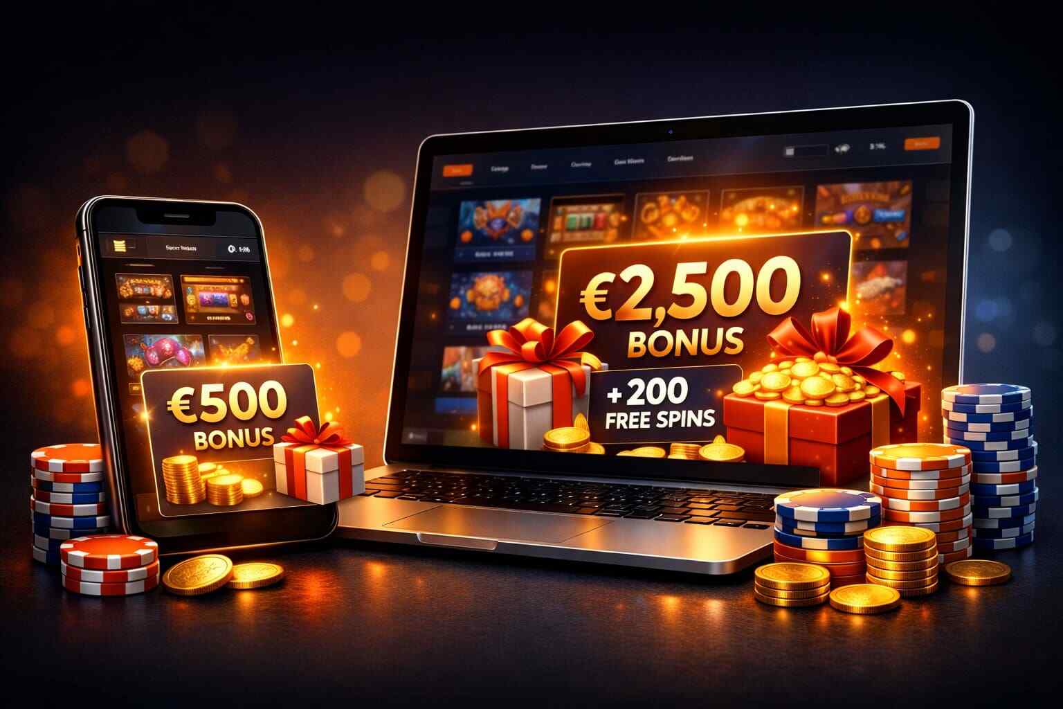 Vergelijking van welkomstbonussen bij internationale online casino's
